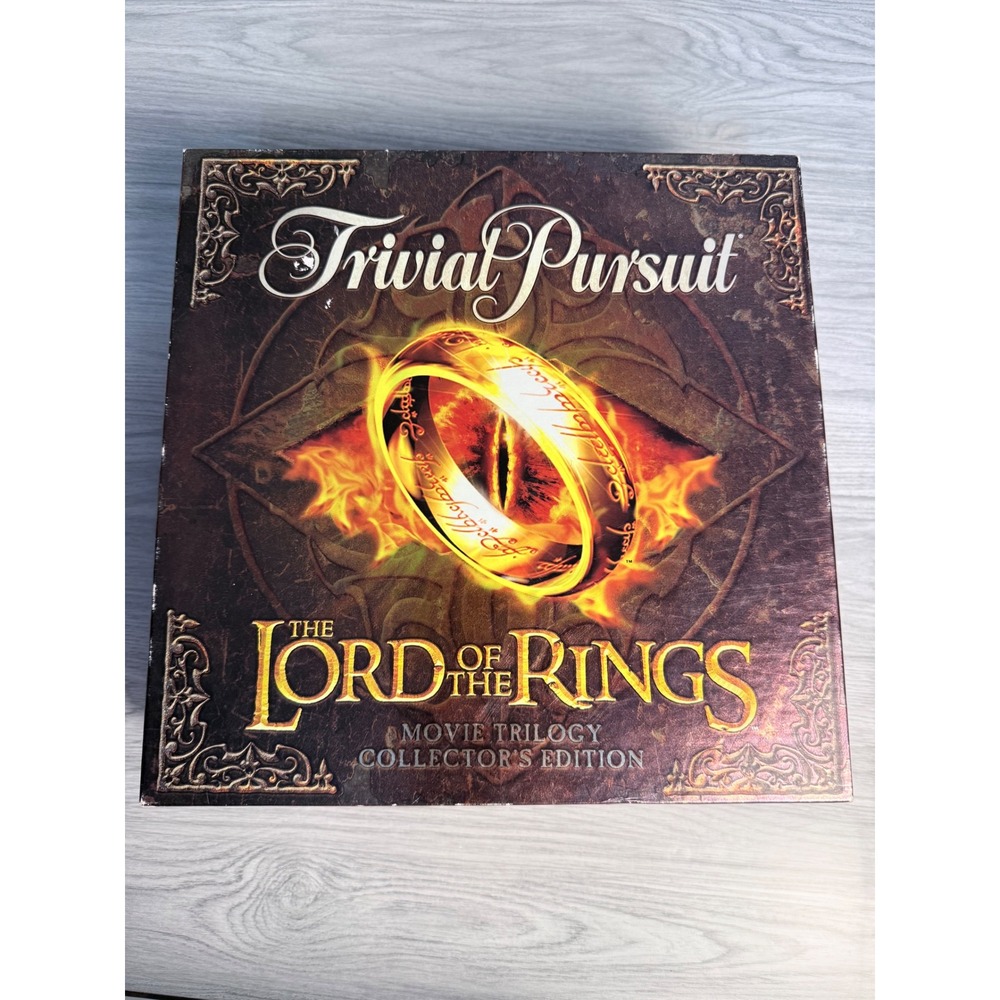 Lord of the Rings Trivial Pursuit Movie Trilogy Collectors Edition Board Game